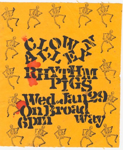 Flyer for Clown Alley Rhythm Pigs